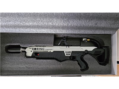 The Boring Company Flamethrower plus Fire extinguisher 