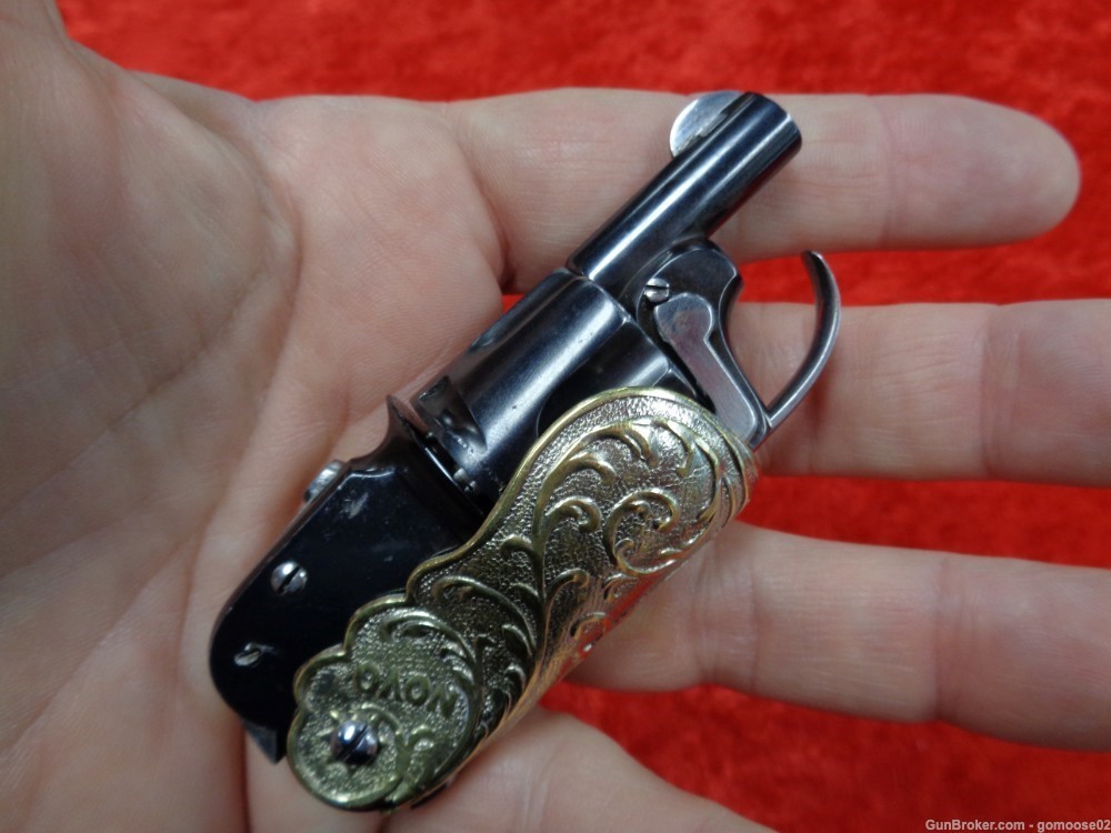 1905 DD Oury Novo Folding Ladies Revolver 25 Auto 5 Shot Pocket Gun I TRADE-img-10