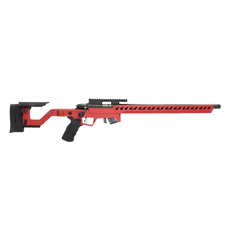 Anschutz 54.18 HB .22 LR 20" Fire Red w/5020 2-Stage Trigger AI ATX Chassis-img-0