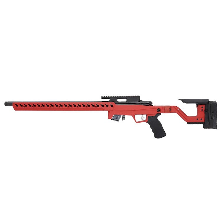 Anschutz 54.18 HB .22 LR 20" Fire Red w/5020 2-Stage Trigger AI ATX Chassis-img-1