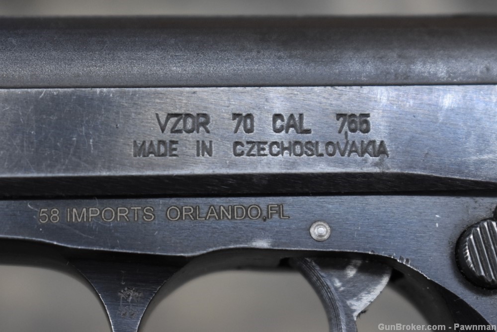 CZ VZOR70 in 7.65mm (32ACP) made 1980-img-2