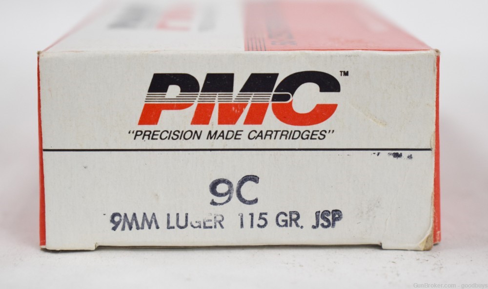 500 RDS CASE OF PMC 9mm 115 GRAIN JSP AMMO NOS RARE 9C JACKED SOFT POINT -img-2