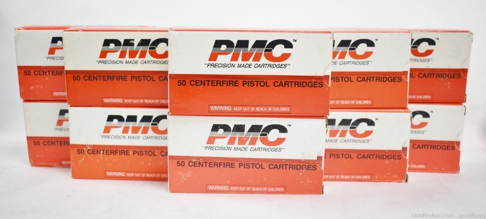 500 RDS CASE OF PMC 9mm 115 GRAIN JSP AMMO NOS RARE 9C JACKED SOFT POINT -img-0