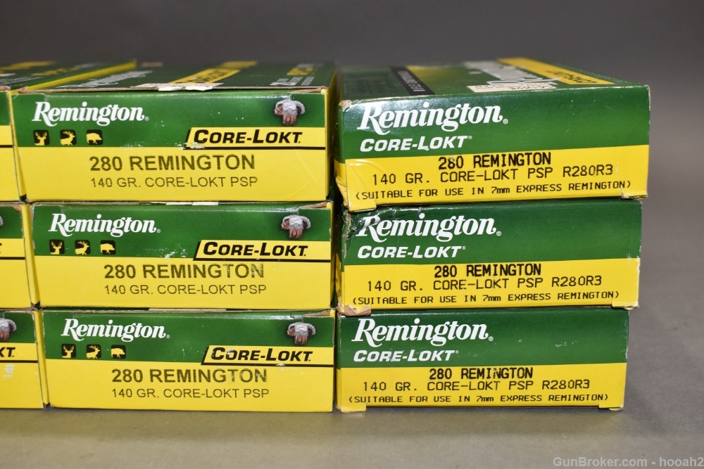 12 Boxes 240 Rds 280 Remington Core Lokt 140 G PSP Rifle Ammunition -img-7