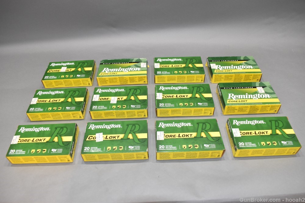 12 Boxes 240 Rds 280 Remington Core Lokt 140 G PSP Rifle Ammunition -img-0
