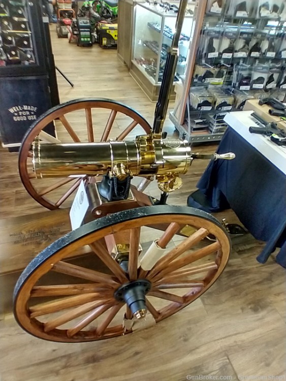 Colt 1877 BULLDOG 45-70 Gatling Gun w/Carriage & Crate #49 0f 50 UNFIRED-img-1