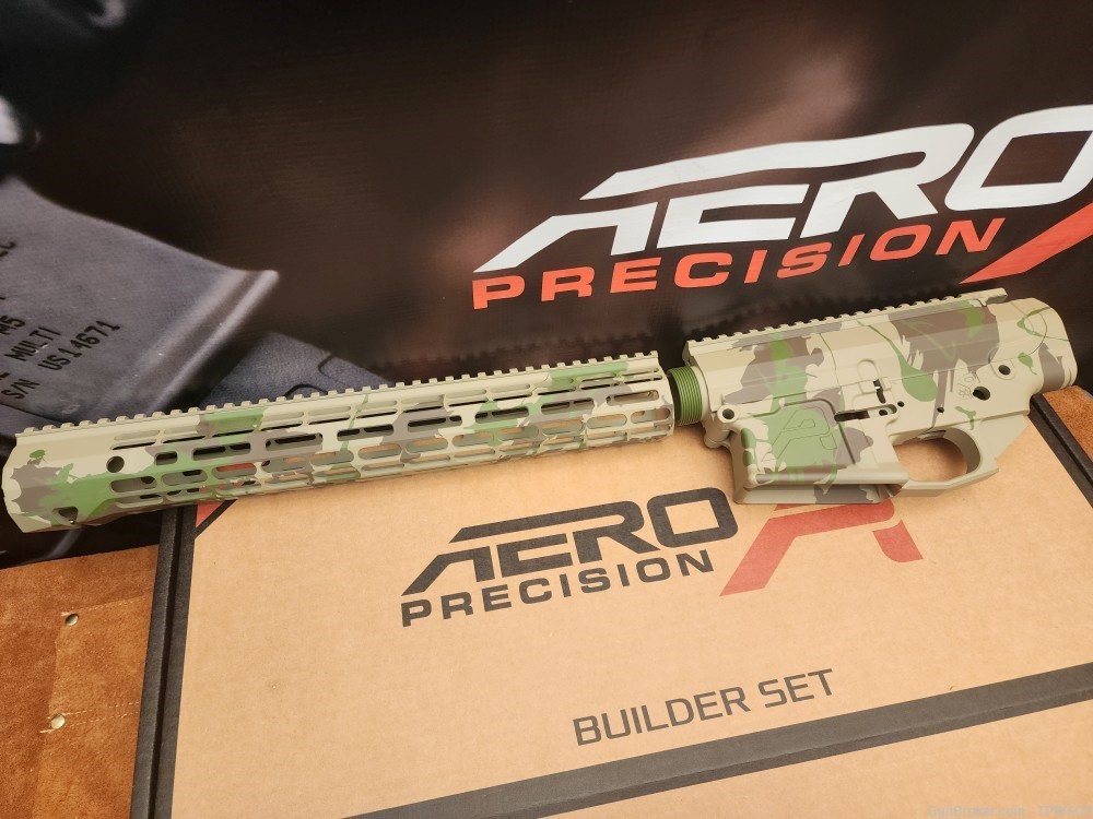 Aero Precision M5 / AR10 Builder Set TROPICAL SPLASH CERAKOTE 15" R-one-img-1