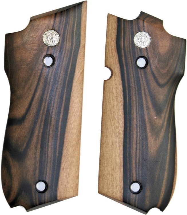 Smith & Wesson Model 39 Auto Smooth Tigerwood Grips-img-0