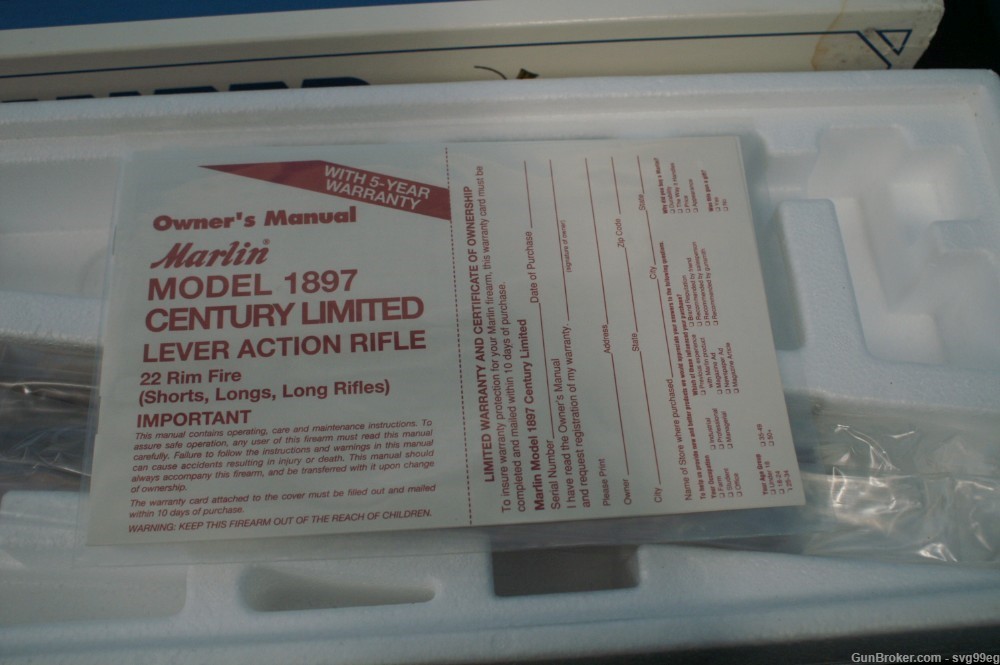 JM Marlin 1897 CLTD Century Limited NIB 1997-img-4