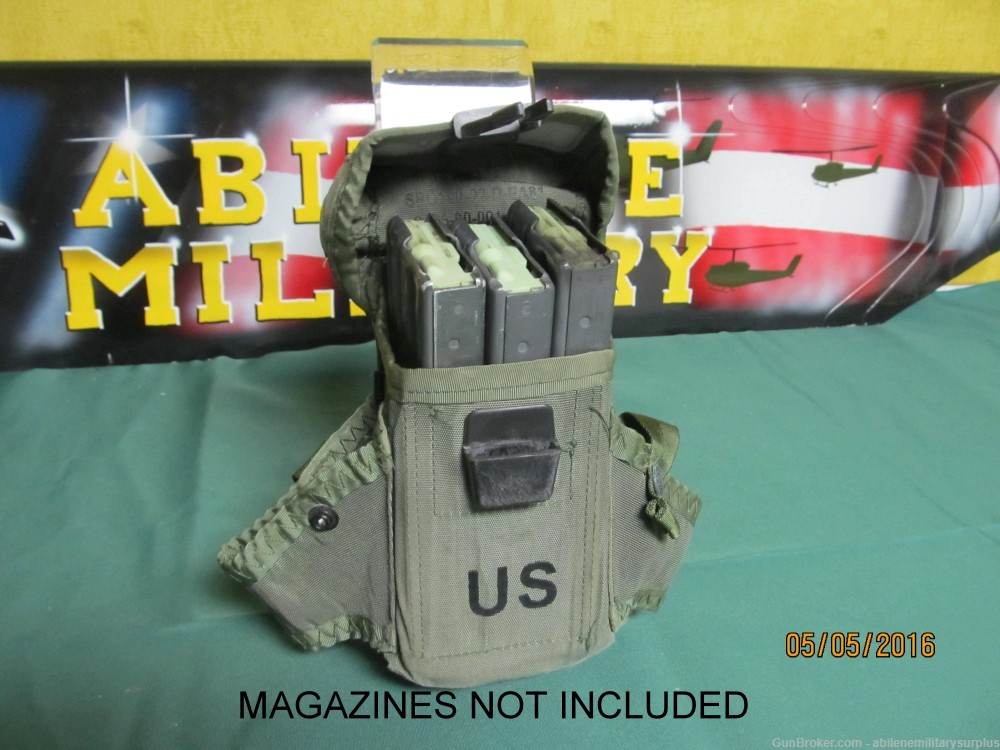 M16 M4 AR15 Ammo pouch 3 Magazine Pouch 5.56 Military Surplus-img-0