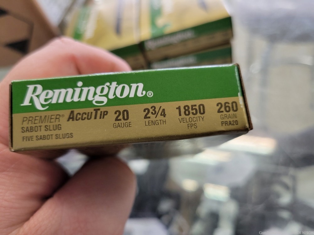 Remington Premier AccuTip Sabot Slugs 20 Gauge 260gr 5 Boxes PRA20-img-1