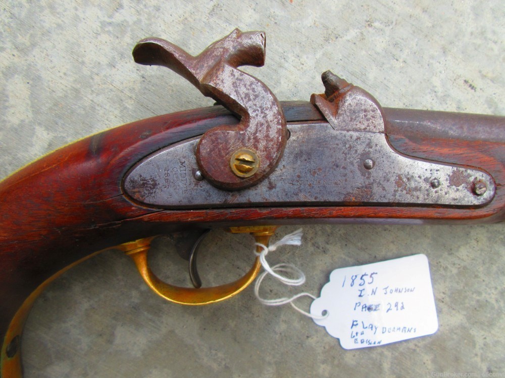 Very Nice 1842 I.N. JOHNSON Original Pistol-img-1