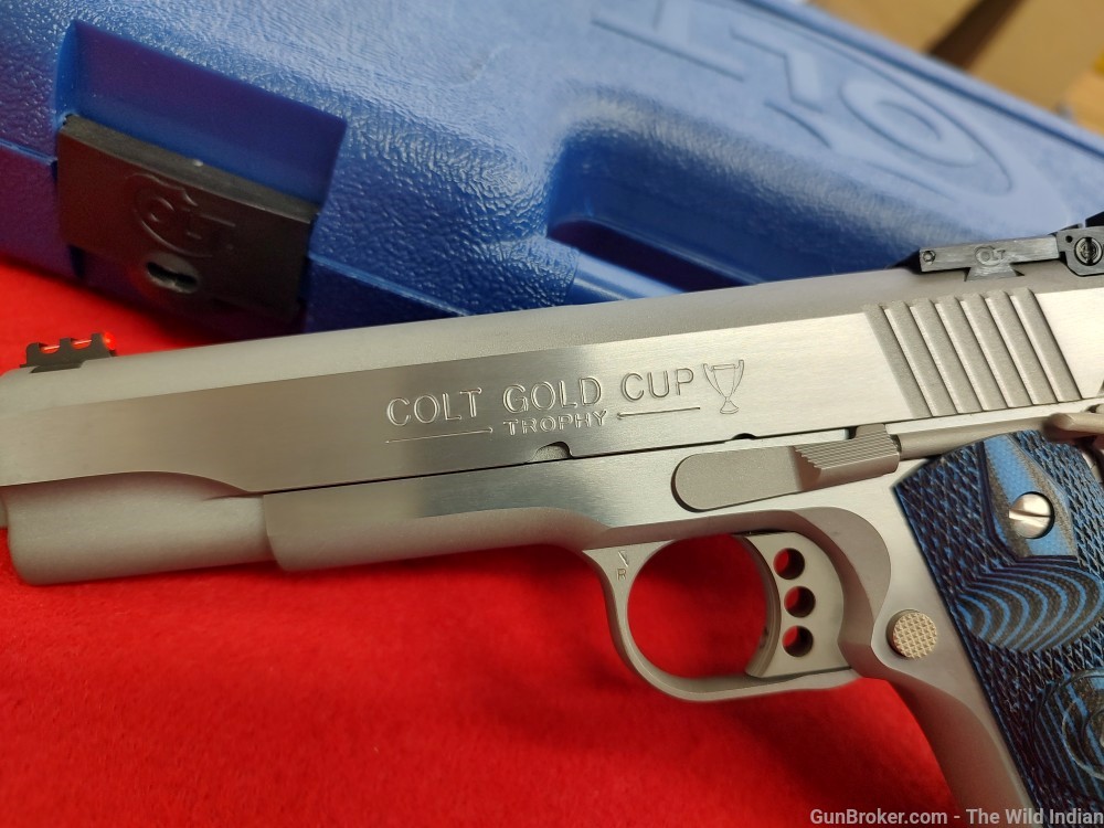 Colt Mfg O5070GCL Gold Cup Lite 45 ACP 8+1 5" Stainless National Match Barr-img-2