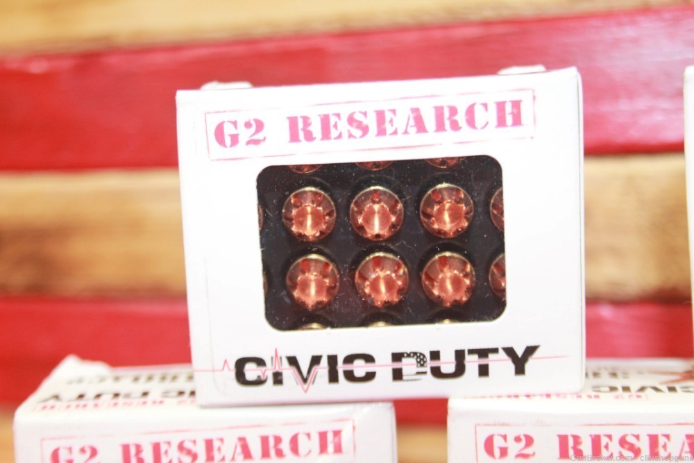 G2 Research Civic Duty .380 ACP 2 BOXES 40 RNDS ammo-img-3