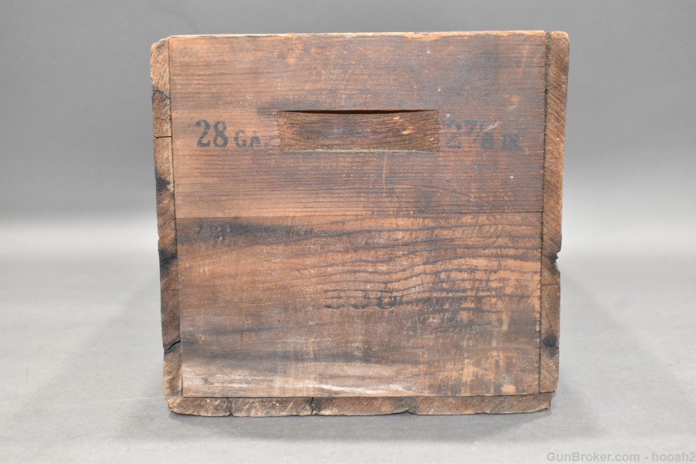 Vintage Winchester Wooden 500 Ct Shotshell Box 2 7/8" 28 G-img-3