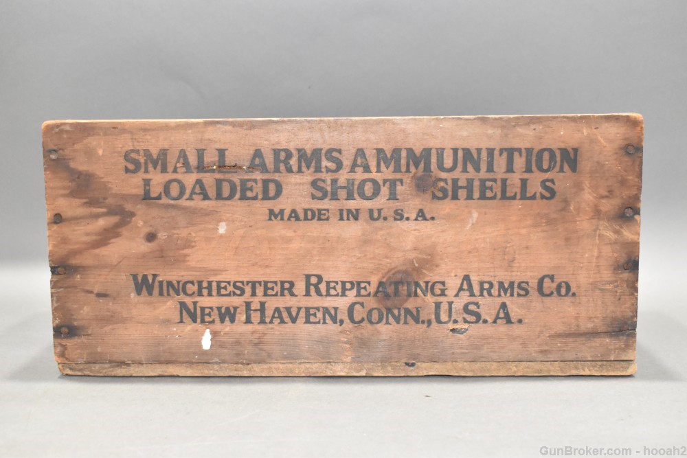 Vintage Winchester Wooden 500 Ct Shotshell Box 2 7/8" 28 G-img-2