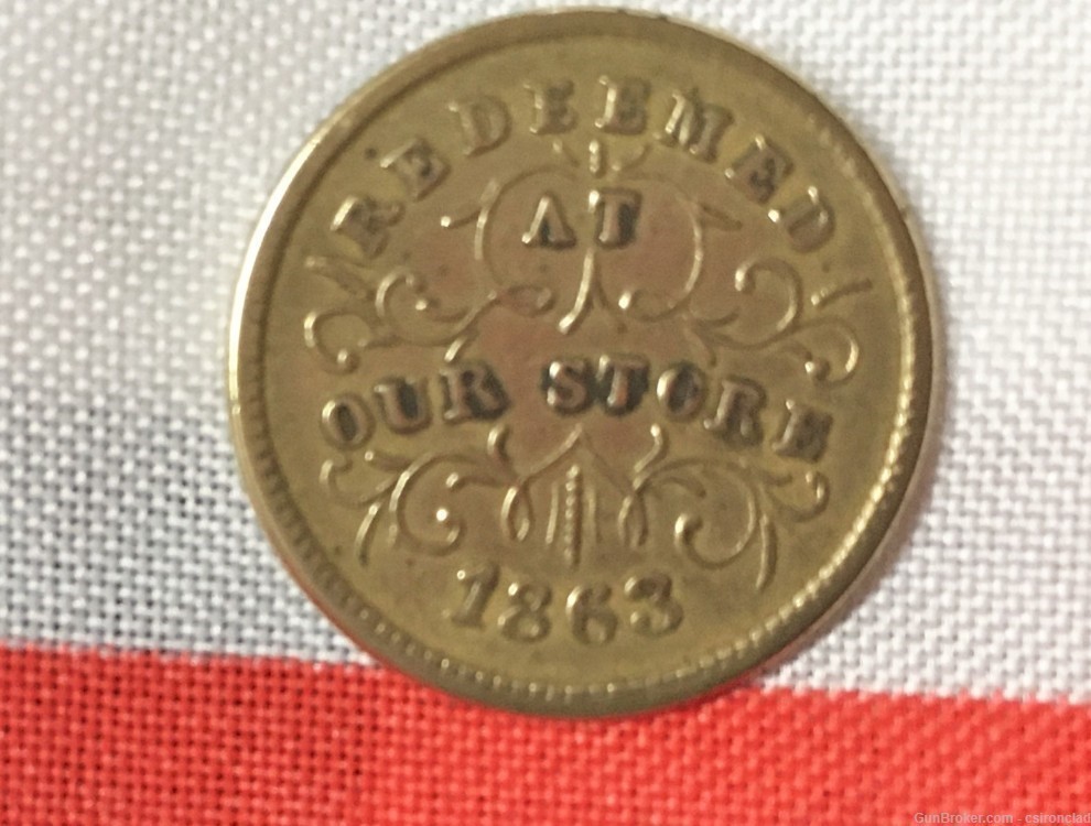 Civil War Coin Merchants Token 1863-img-1