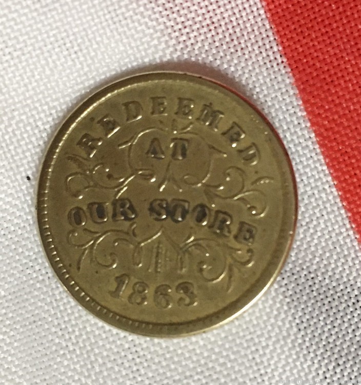 Civil War Coin Merchants Token 1863-img-3