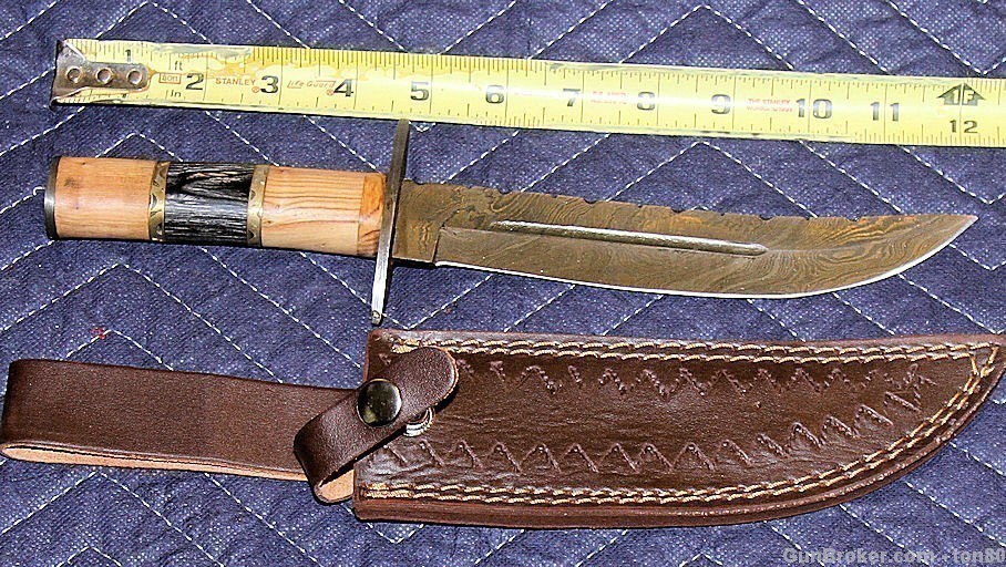 HANDMADE CUSTOM KNIFE DAMASCUS STEEL 12 INCH-img-0