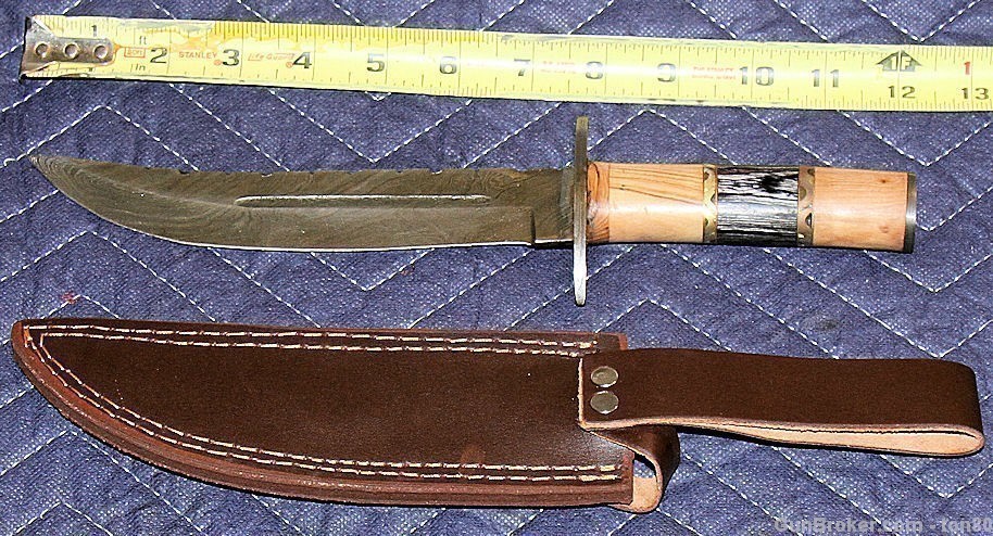 HANDMADE CUSTOM KNIFE DAMASCUS STEEL 12 INCH-img-1