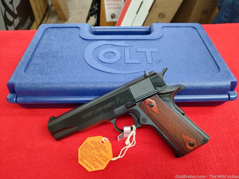 Colt Mfg O1911C 1911 Government 45 ACP 7+1, 5" Stainless National Match Bar-img-2