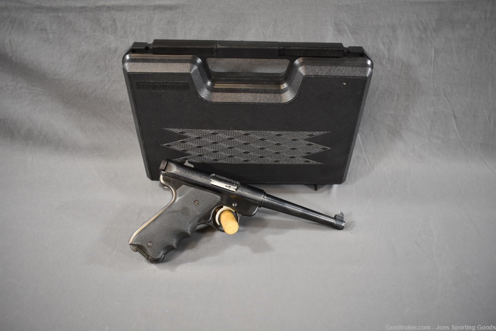 Ruger Mark II - .22LR Semi-Automatic Pistol w/ Case & Hogue Rubber Grip-img-0