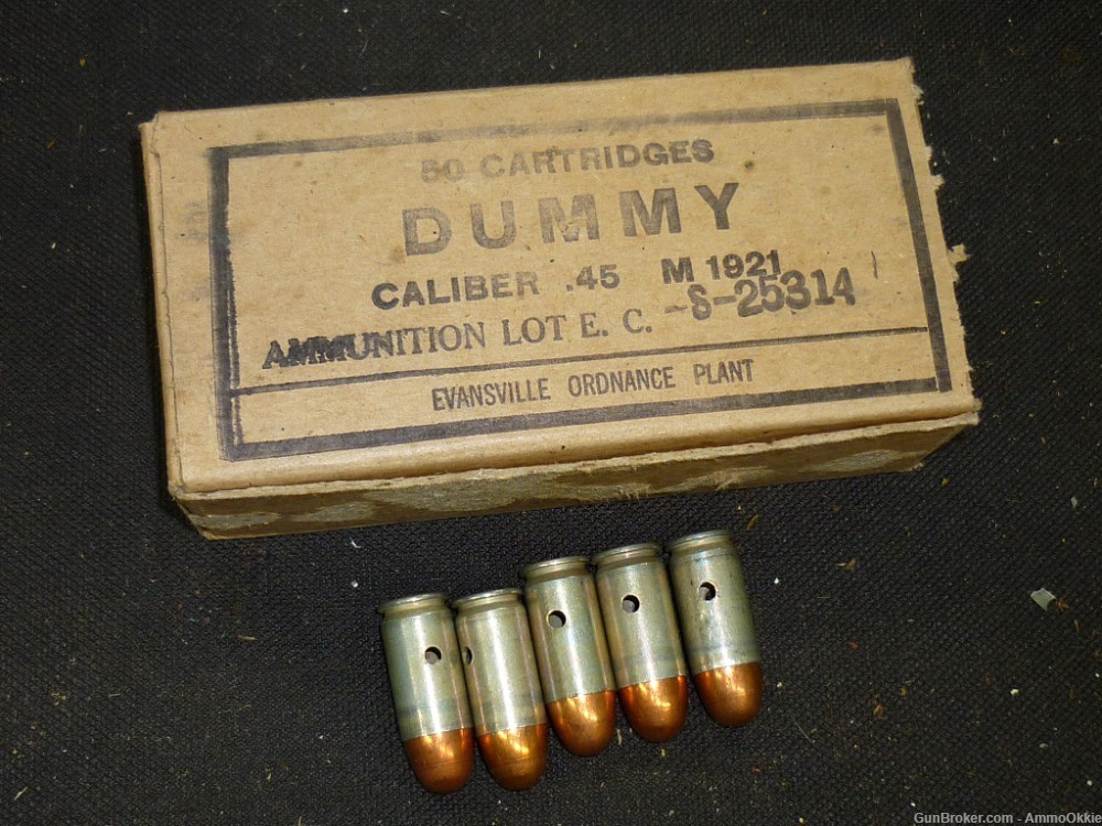 5ct - WW2 DUMMY - 45 ACP 1944 - m1911 m1911a1 - Snap Cap 1911-img-5