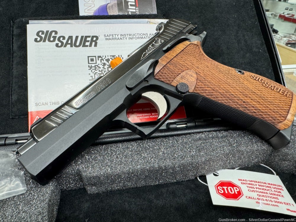 Sig Sauer P210 Carry Custom 9mm 8+1, 4.10" Barrel, Engraved Scrollwork-img-1