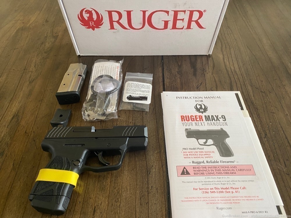 Ruger MAX-9 Pistol 3.2” 12+1 Optic Ready Pro Model 3503 BNIB-img-0
