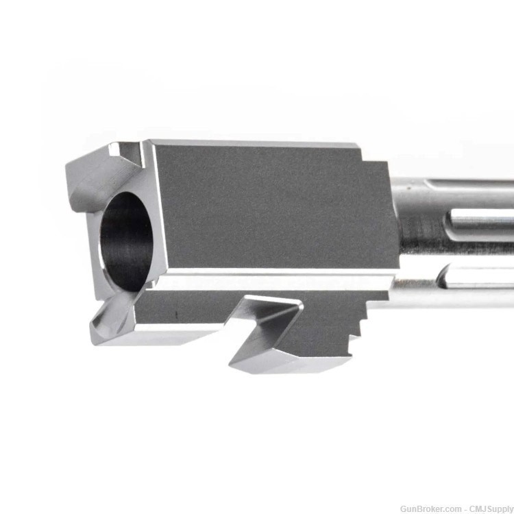 Glock 22 40s&w 5" Stainless Fluted Threaded Barrel-img-2