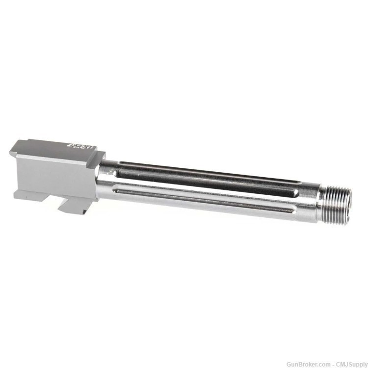 Glock 22 40s&w 5" Stainless Fluted Threaded Barrel-img-0