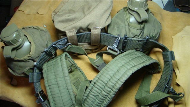 military belt canteen first aid kit suspenders-img-0