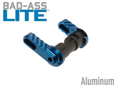 BAD-ASS-LITE Lightweight Ambidextrous 90/60 Safety Selector – Anodized Blue