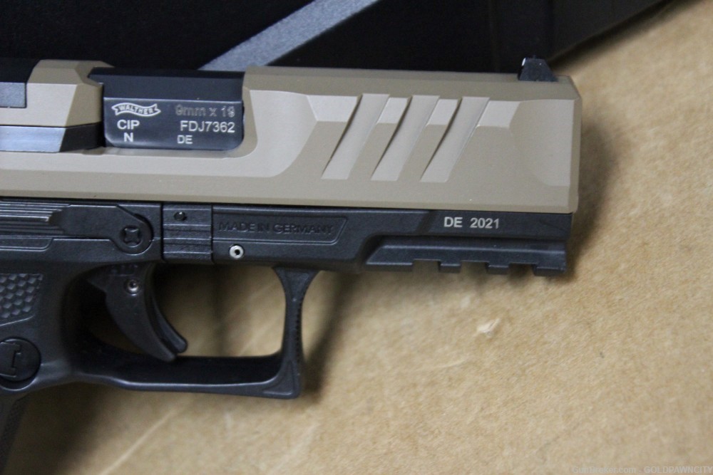 Walther PDP Compact 9mm Optic Ready Pistol with FDE Slide and 4 Inch Barrel-img-7