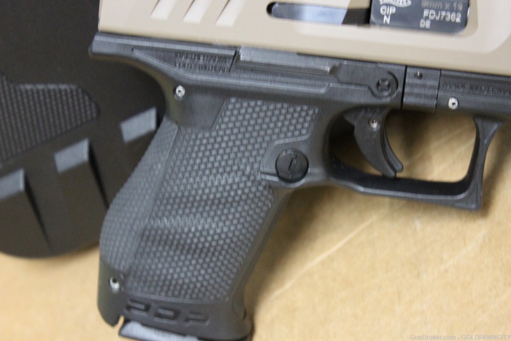 Walther PDP Compact 9mm Optic Ready Pistol with FDE Slide and 4 Inch Barrel-img-8