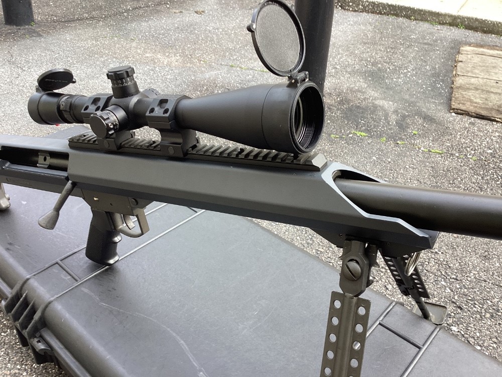 Barrett M99 .50 BMG Bolt action rifle w luepold Mark 4 8.5 x25x50mm 29” -img-4