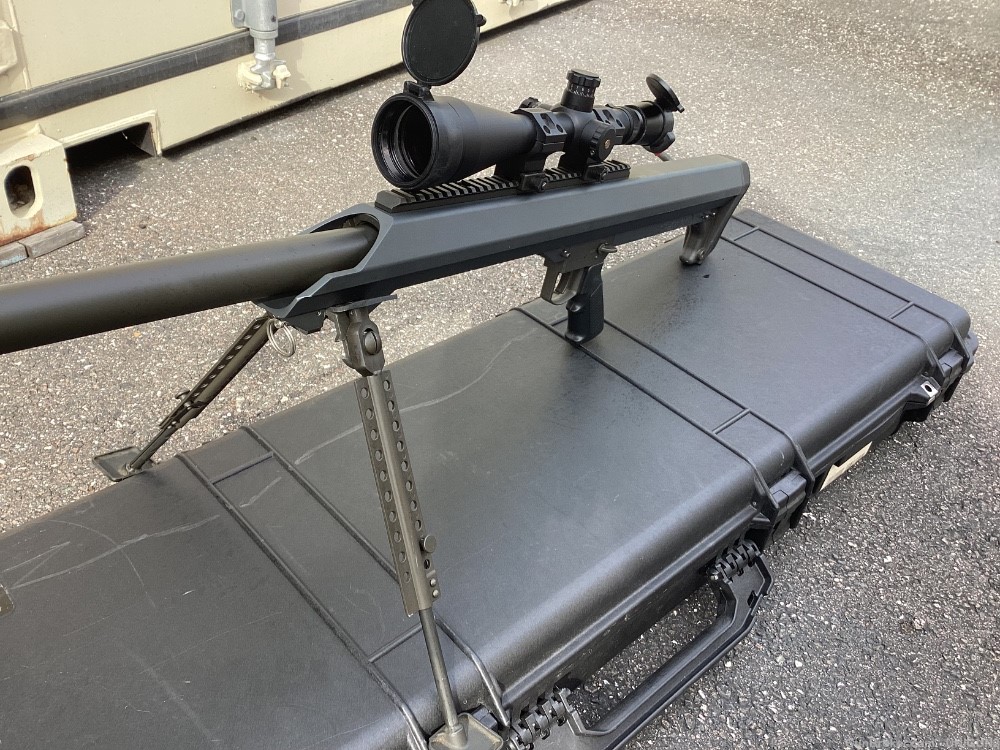 Barrett M99 .50 BMG Bolt action rifle w luepold Mark 4 8.5 x25x50mm 29” -img-9