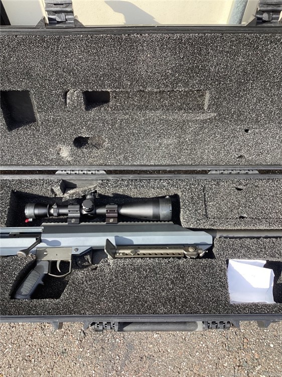 Barrett M99 .50 BMG Bolt action rifle w luepold Mark 4 8.5 x25x50mm 29” -img-25