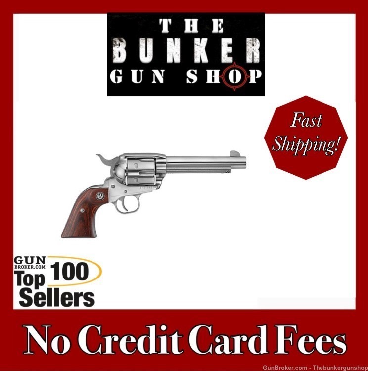NEW! RUGER MODEL NEW VAQUERO SINGLE ACTION REVOLVER .45 COLT 5104-img-0