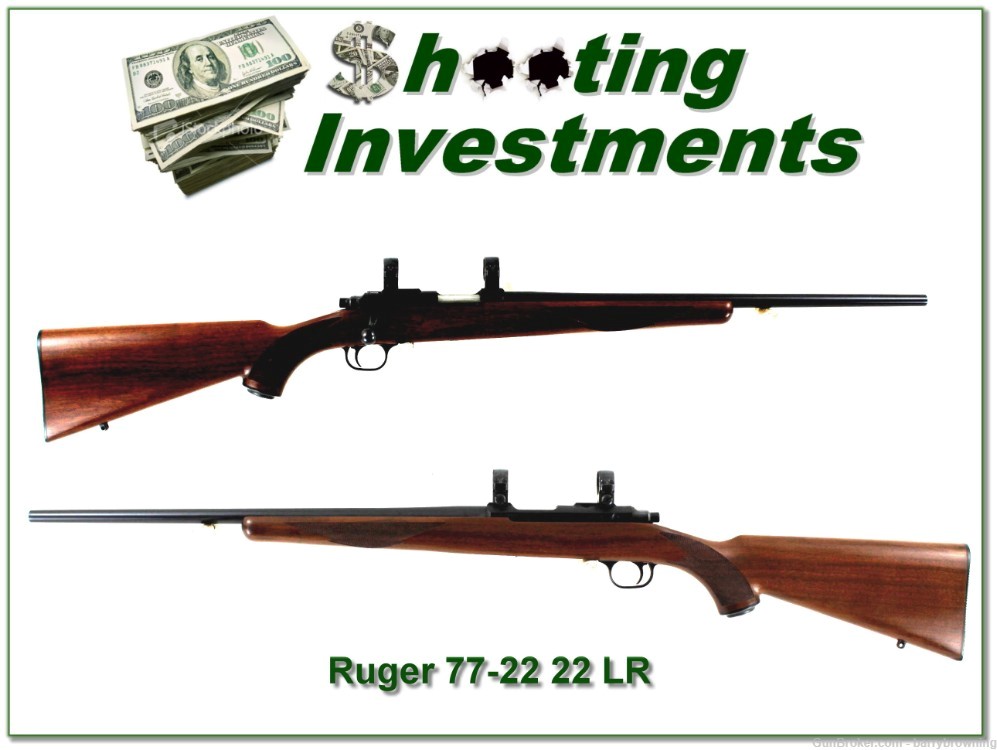 Ruger 77/22 22LR early 1985 made model hard buttplate gun-img-0
