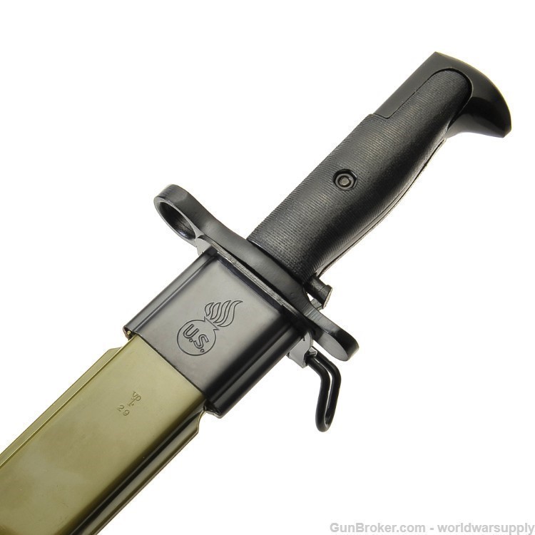 M1 Garand Bayonet with Scabbard  15.5" Blade Free Shipping from the USA-img-4
