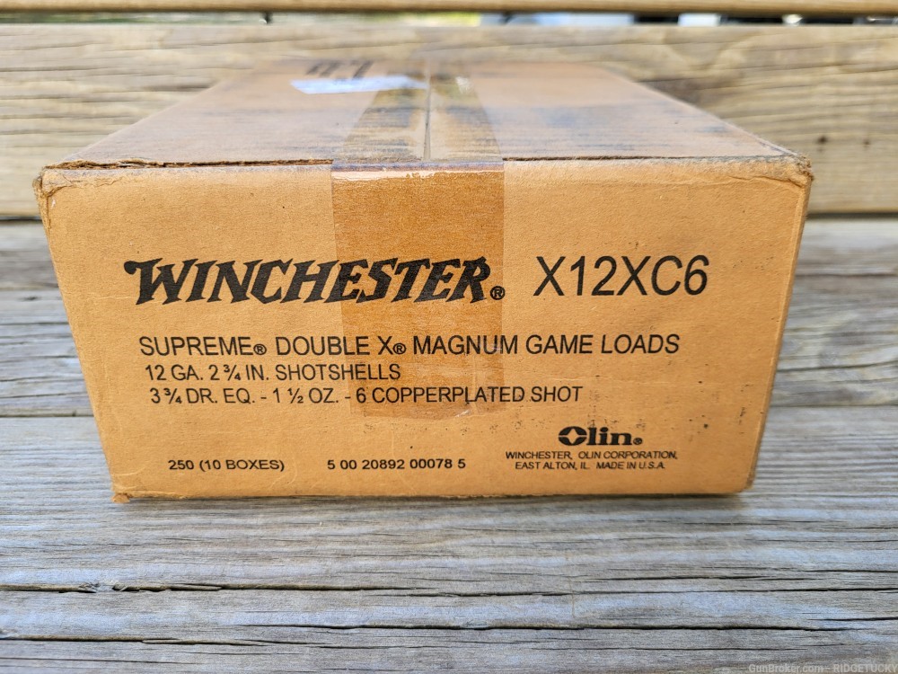 Winchester Supreme Double X Magnum 12 Gauge FULL CASE OF 250!-img-0