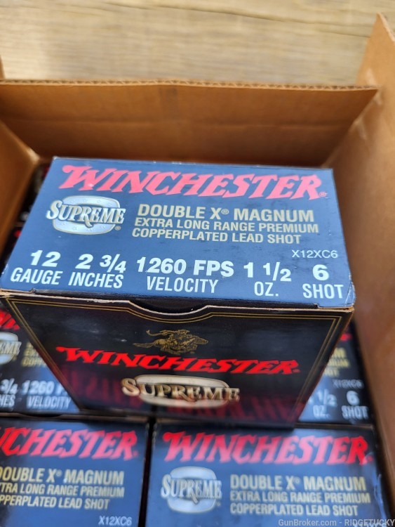 Winchester Supreme Double X Magnum 12 Gauge FULL CASE OF 250!-img-2