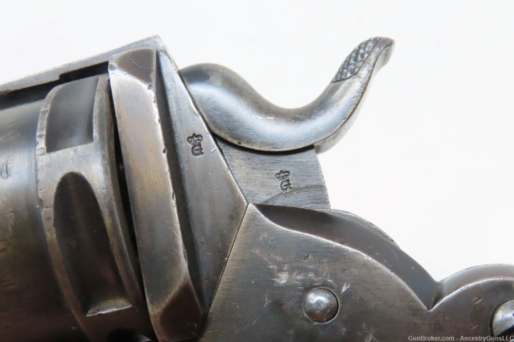 Dutch J.F.J. BAR Antique DELFT Model 1873 “Old Model” .22 RF DA Revolver   -img-11