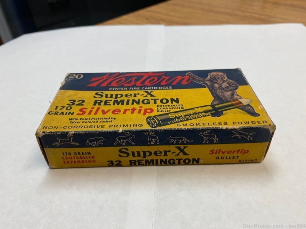  BEAR Box 32 Remington Autoloading  WESTERN Super X  170 gr Slivertip -img-2