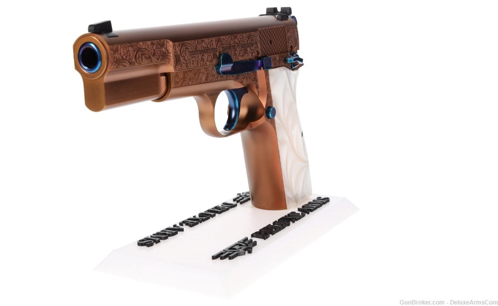 NEW! Springfield SA-35 Hi-Power Deluxe Custom Copper Cobalt PVD Chrome Mags-img-9