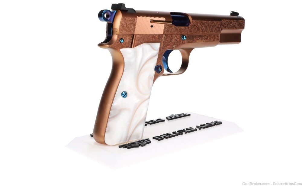 NEW! Springfield SA-35 Hi-Power Deluxe Custom Copper Cobalt PVD Chrome Mags-img-19