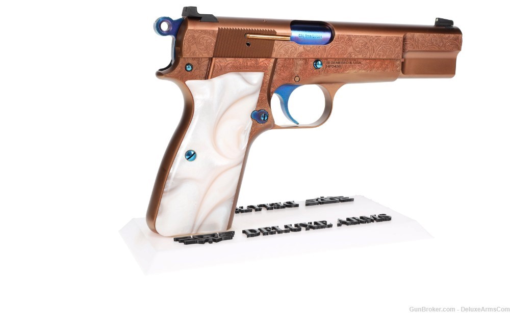 NEW! Springfield SA-35 Hi-Power Deluxe Custom Copper Cobalt PVD Chrome Mags-img-20