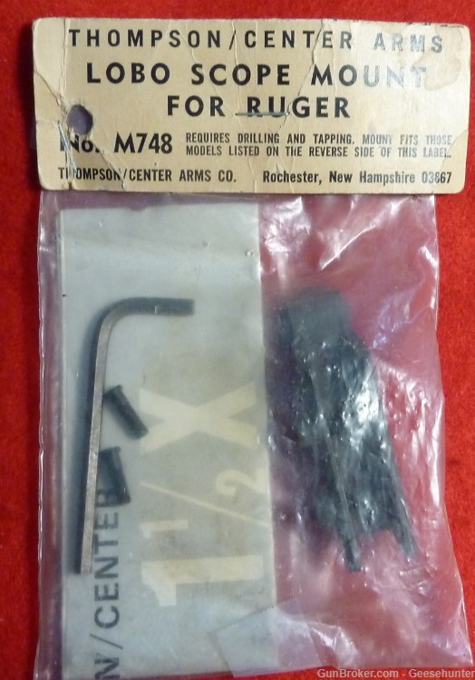 Lobo Scope Mount for Ruger by Thompson Center Arms MPN M748-img-0