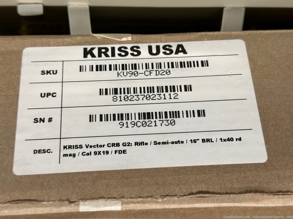 Kriss Vector 9mm Kriss-Vector KV90-CFD20 Vector Kriss-img-9